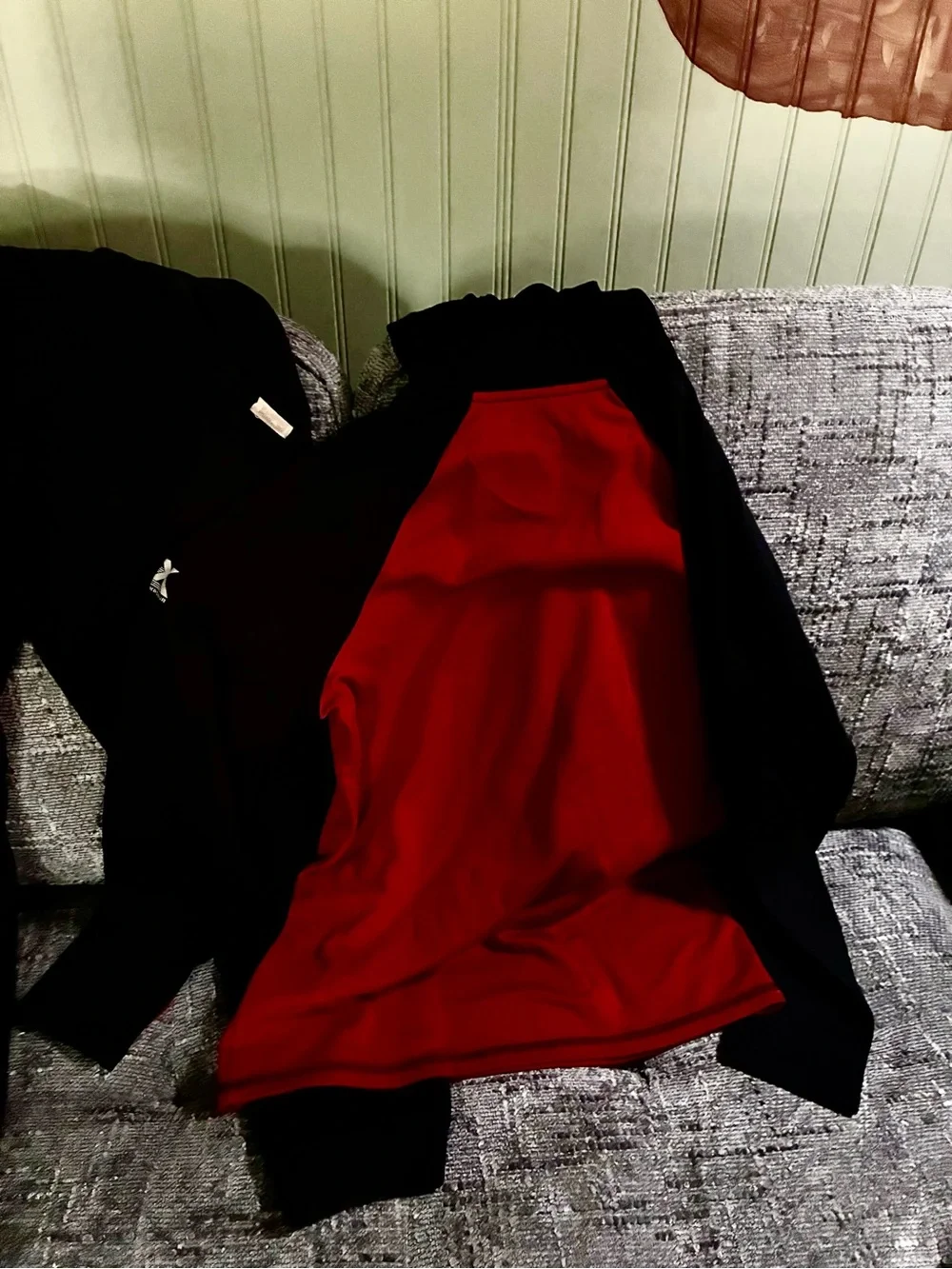 Kids Two-Piece Black and Red Active Set